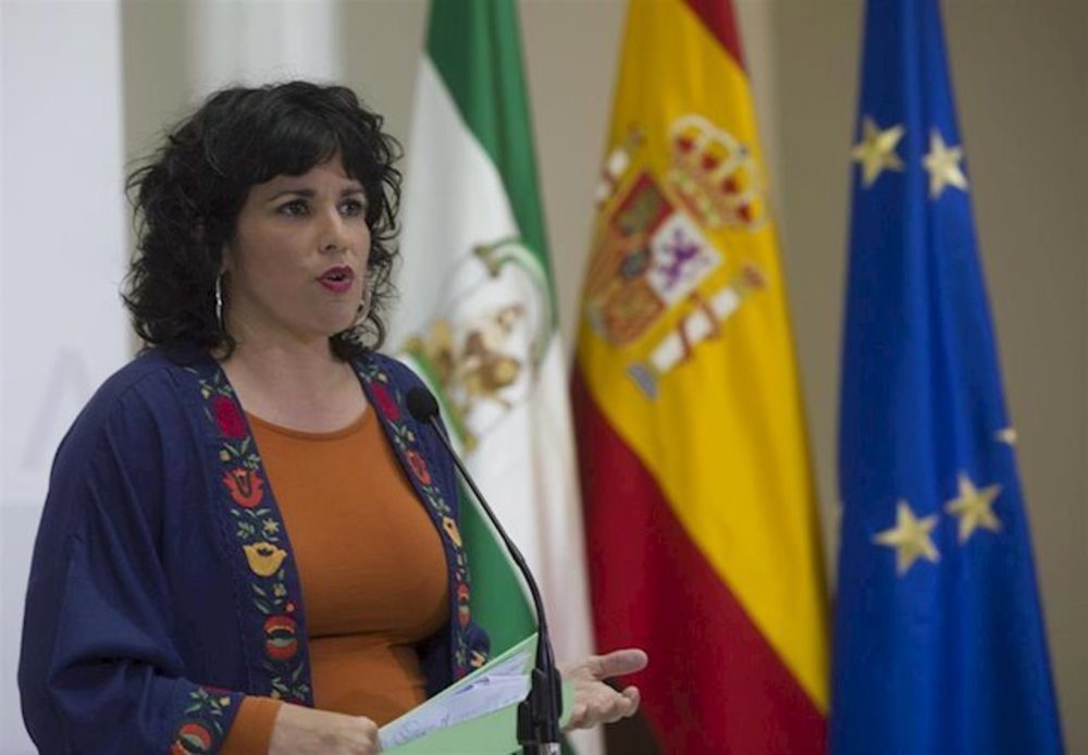 La líder de Adelante Andalucía, Teresa Rodríguez