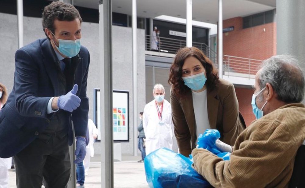 Pablo Casado e Isabel Díaz Ayuso en Ifema