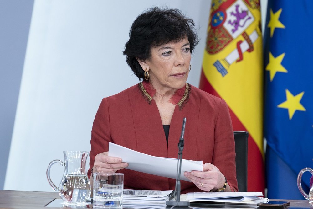 La ministra de Educación, Isabel Celaá