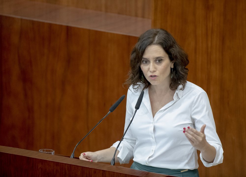 La presidenta de la Comunidad de Madrid, Isabel Díaz Ayuso