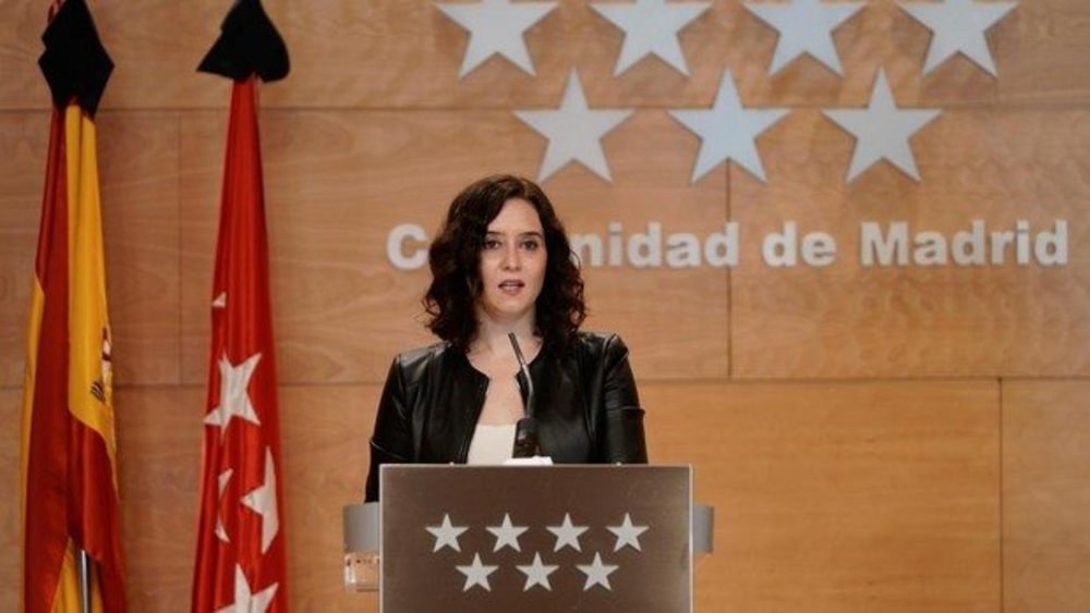 La presidenta de la Comunidad de Madrid, Isabel Díaz Ayuso