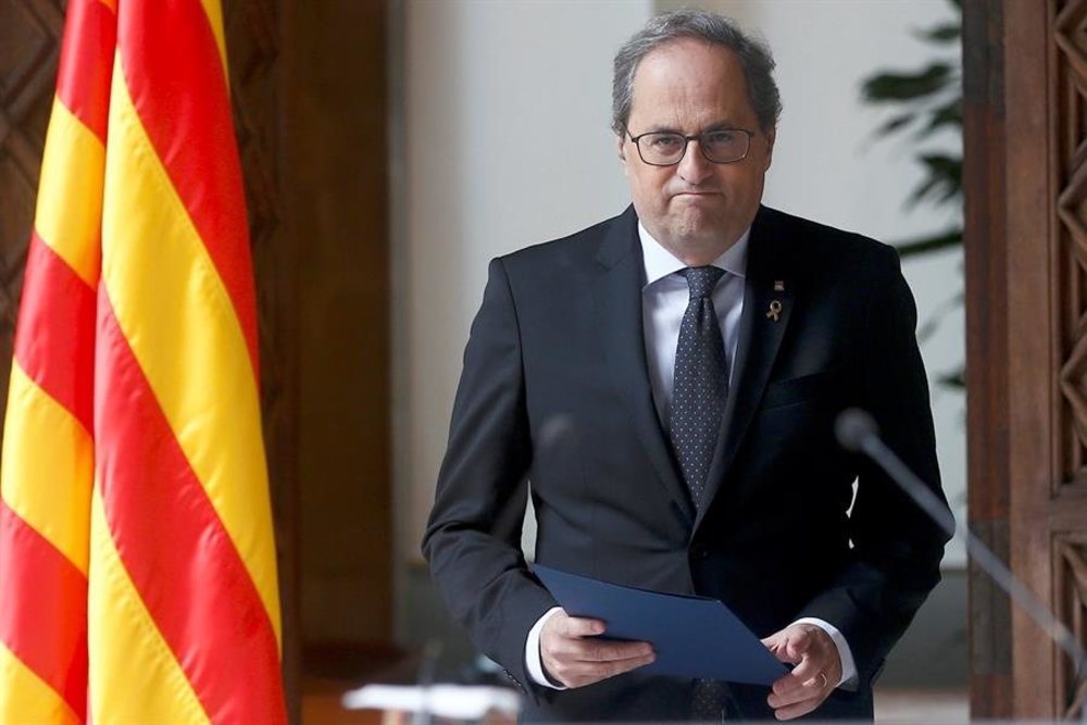 El presidente catalán, Quim Torra