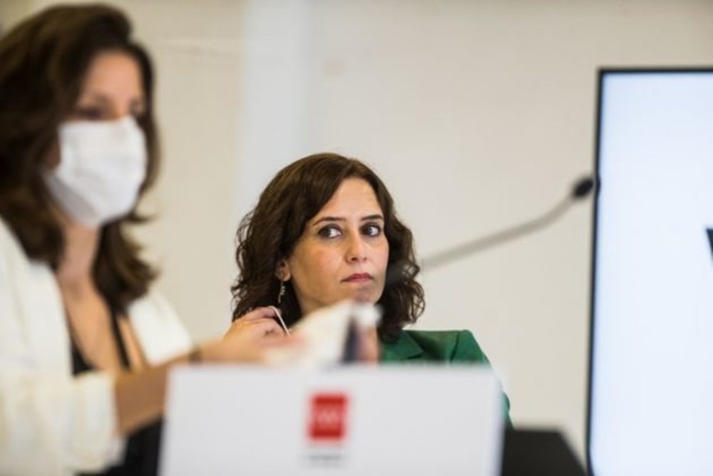 La presidenta de la Comunidad de Madrid, Isabel Díaz Ayuso