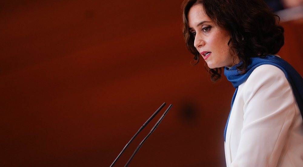 La presidenta de la Comunidad de Madrid, Isabel Díaz Ayuso