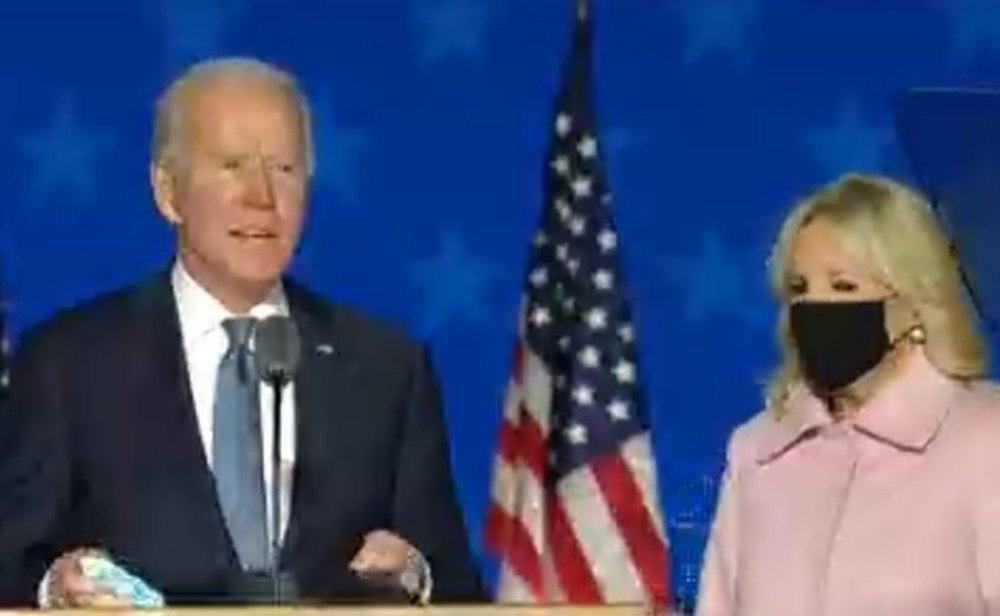 Joe Biden, durante su comparecencia