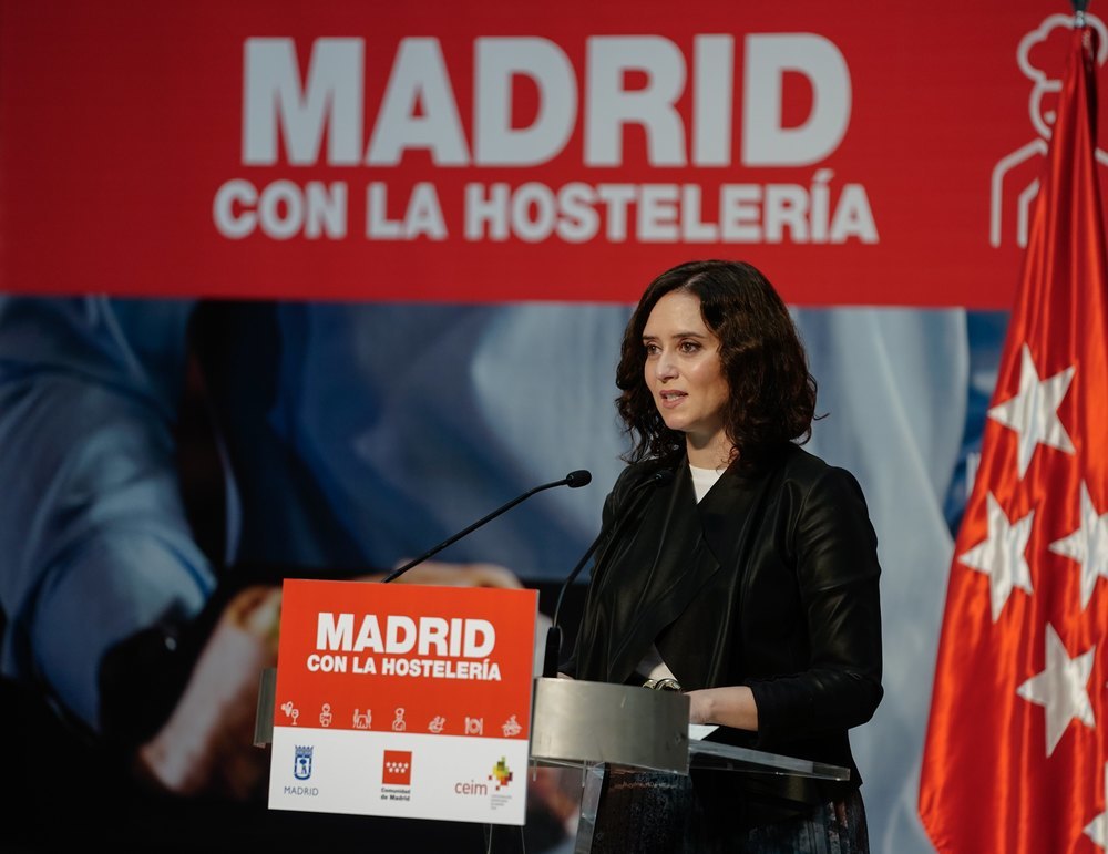 La presidenta de la Comunidad de Madrid, Isabel Díaz Ayuso