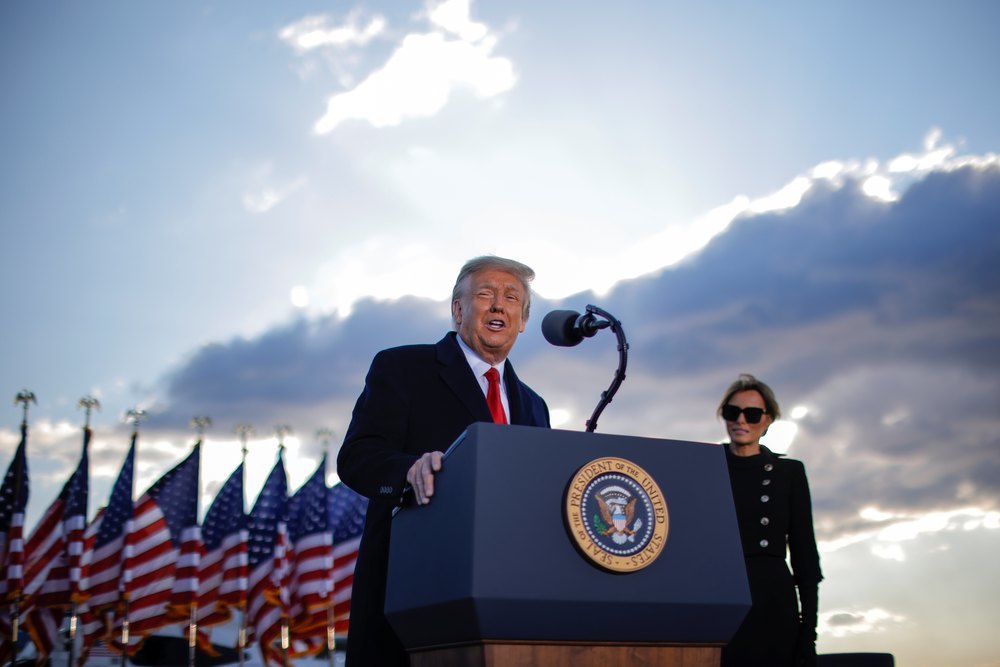 Donald Trump, durante su intenvención