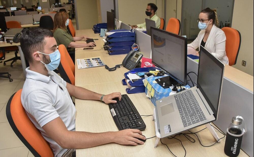 Se permitirá no usar mascarilla en el puesto de trabajo