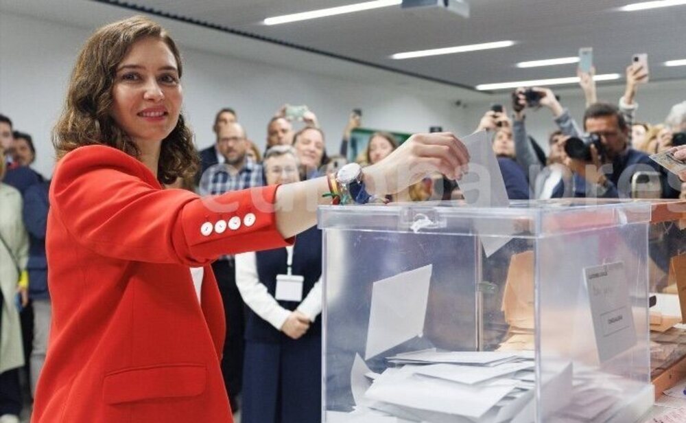 La presidenta de la Comunidad de Madrid y candidata a la reelección por el PP, Isabel Diaz Ayuso