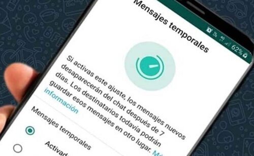 Mensajes temporales WhatsApp