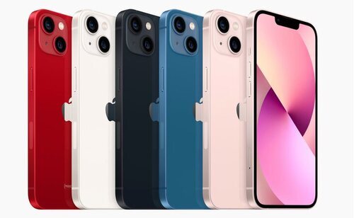 Los cinco colores de iPhone 13 y iPhone 13 mini