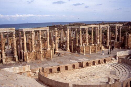 Ciudad de Leptis Magna en Libia