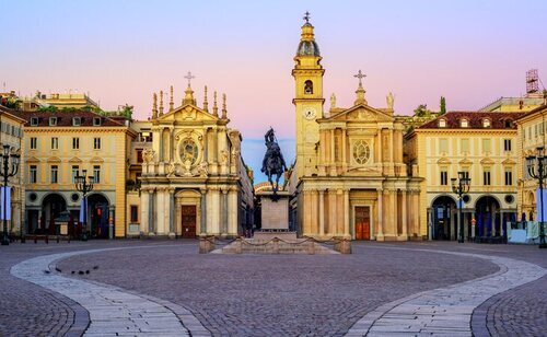 Piazza de San Carlo, en Turín