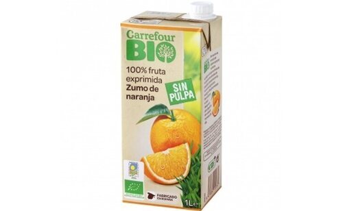 Carrefour Bio Zumo de Naranja 100% Fruta Exprimida