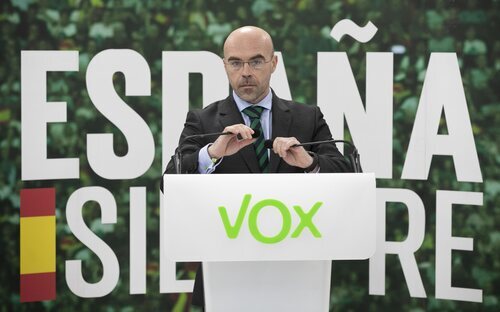 El eurodiputado de VOX, Jorge Buxadé