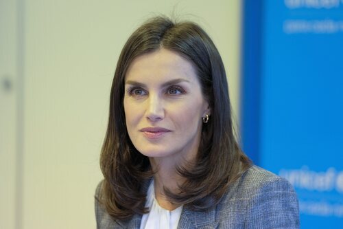 La reina Letizia durate un evento de UNICEF