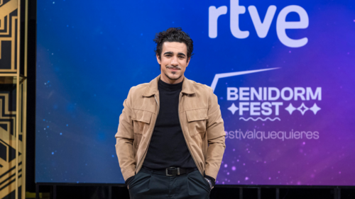 Gonzalo Hermida en la presentación del Benidorm Fest