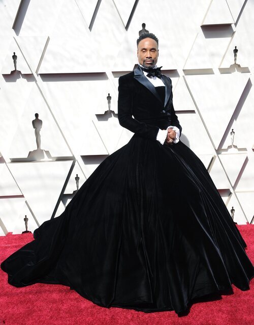 Billy Porter en la alfombra roja de los Oscar 2019