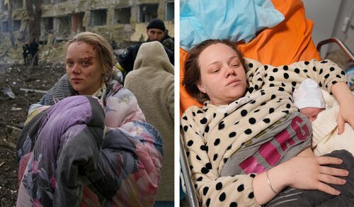 Mariana Vishegirskaya pudo dar a la luz tras el bombardeo ruso al hospital materno de Mariúpol