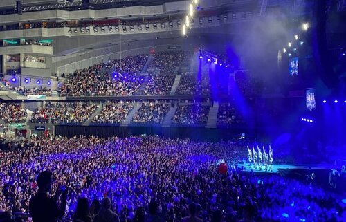 Lola Índigo, tras su actuación en el Wizink Center.