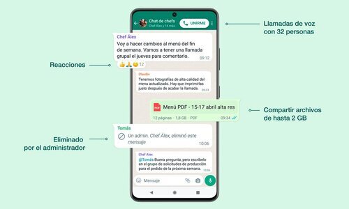 Nuevas funciones en Whatsapp