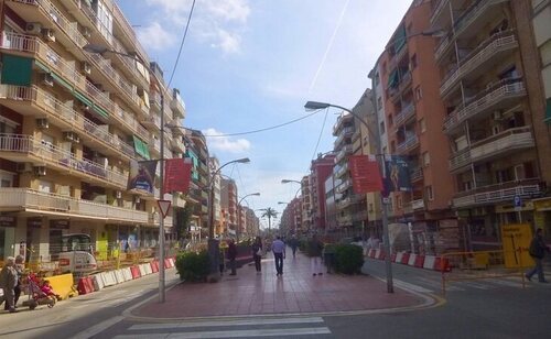 Una calle en El Prat de Llobregat (Barcelona)