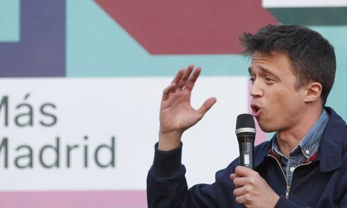 Errejón en un acto de Más País