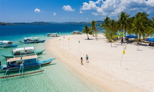 La playa Coron en Filipinas