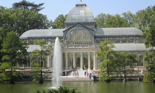 Palacio de cristal en El Retiro