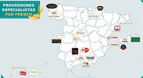 Proveedores de pan de Mercadona por provincias