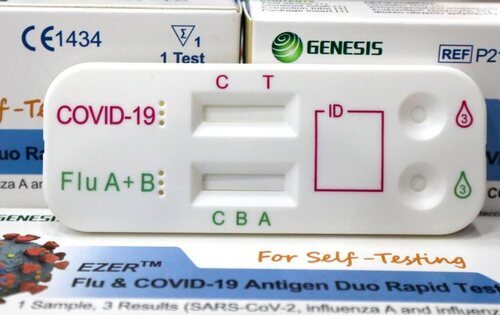 Test doble de antígenos Covid - Gripe