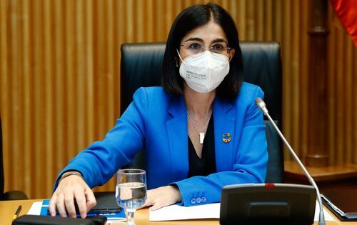 Carolina Darias, ministra de Sanidad, con mascarilla