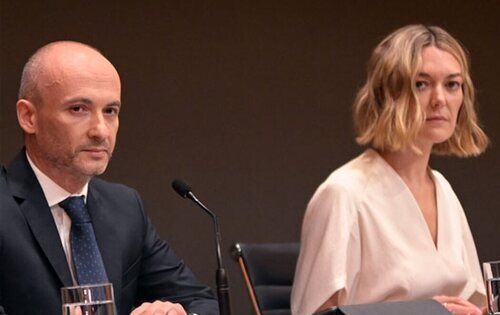 Óscar García Maceiras, consejero delegado, y Marta Ortega, presidenta de Inditex