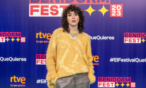 Alice Wonder en el acto de presentación de Benidorm Fest 2023