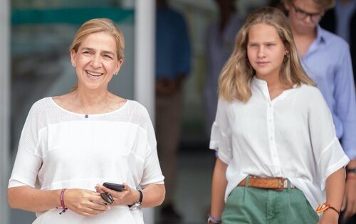 La infanta Cristina y su hija pequeña, Irene Urdangarin