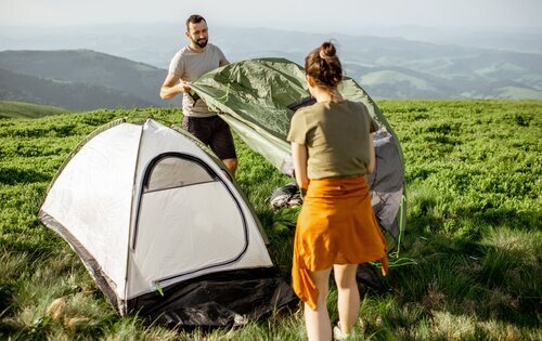 Las tiendas de campaña son una opción muy económica