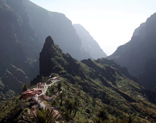 El gran barranco ubicado en Masca