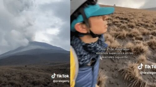 Gerry cerca del volcán Popocatépetl