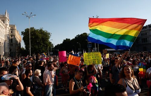Manifestación en el Día del Orgullo en Madrid 2022