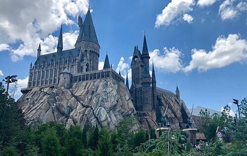 El castillo de Hogwarts, del mundo de Harry Potter