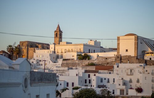 El atardecer cae sobre Vejer de la Frontera, Cádiz