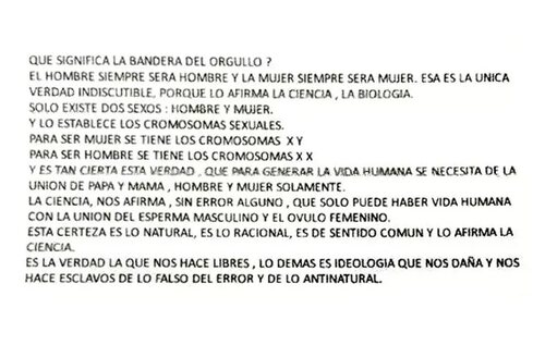 El fragmento de la carta relacionado con "la verdad"