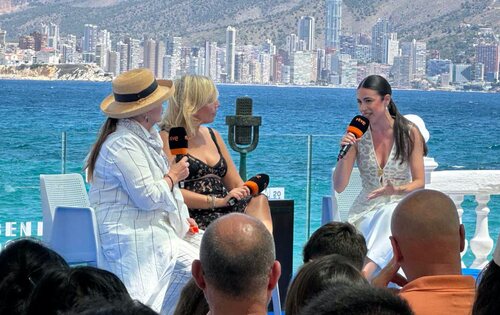 Massiel, María Eizaguirre y Blanca Paloma en la presentación del Benidorm Fest 2024