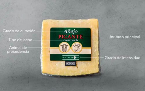 Nueva etiqueta de los quesos de Mercadona