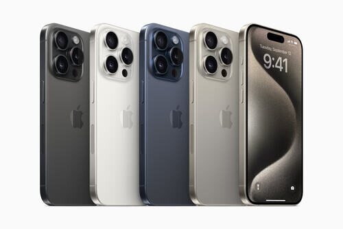 Nuevos marcos de titanio y nuevos colores del iPhone 15 Pro y iPhone 15 Pro Max