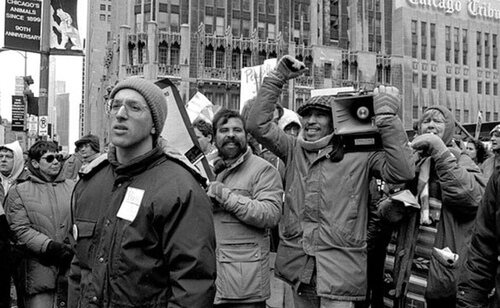 Protesta contra la participación de EE. UU en la guerra Civil de El Salvador, Chicago