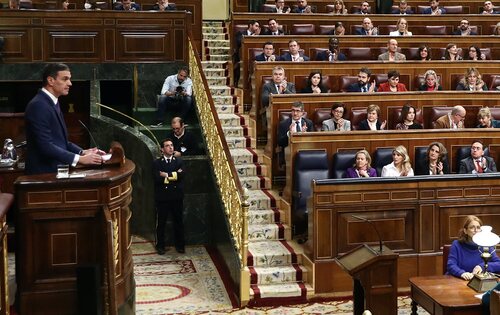 Intervención de Pedro Sánchez en el Congreso de los diputados
