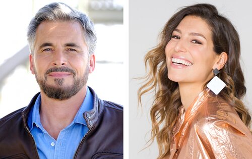 Olivier Minne y Laury Thilleman, presentadores de Eurovisión Junior 2023