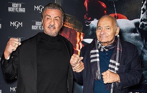 Silvester Stallone y Burt Young en 2021