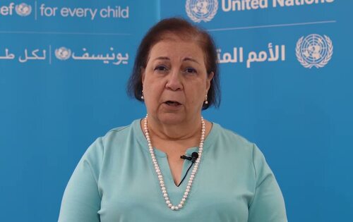 Adele Khodr, directora regional de UNICEF para Oriente Próximo y el norte de África
